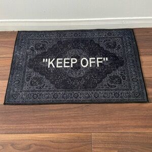 Black and White Decorative Rug